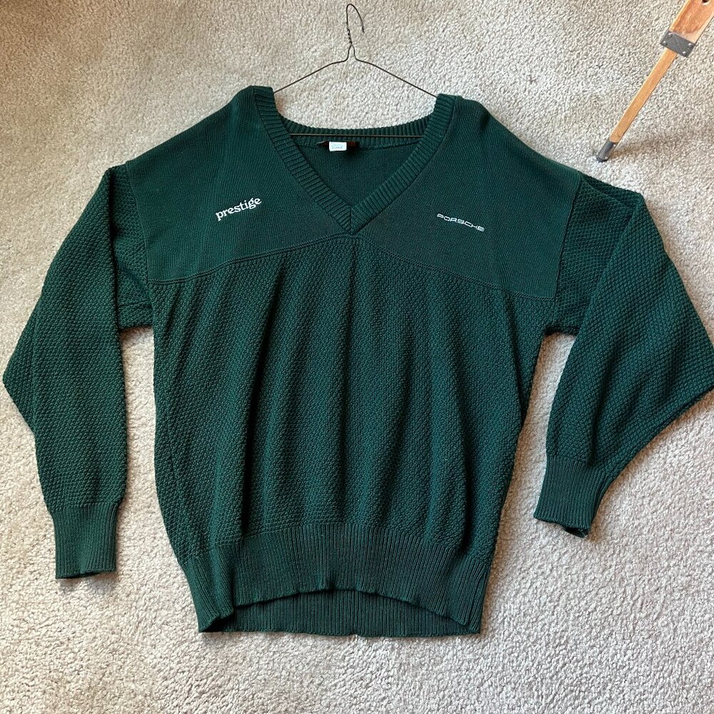 Vintage Porsche Waffle Knit Sweater